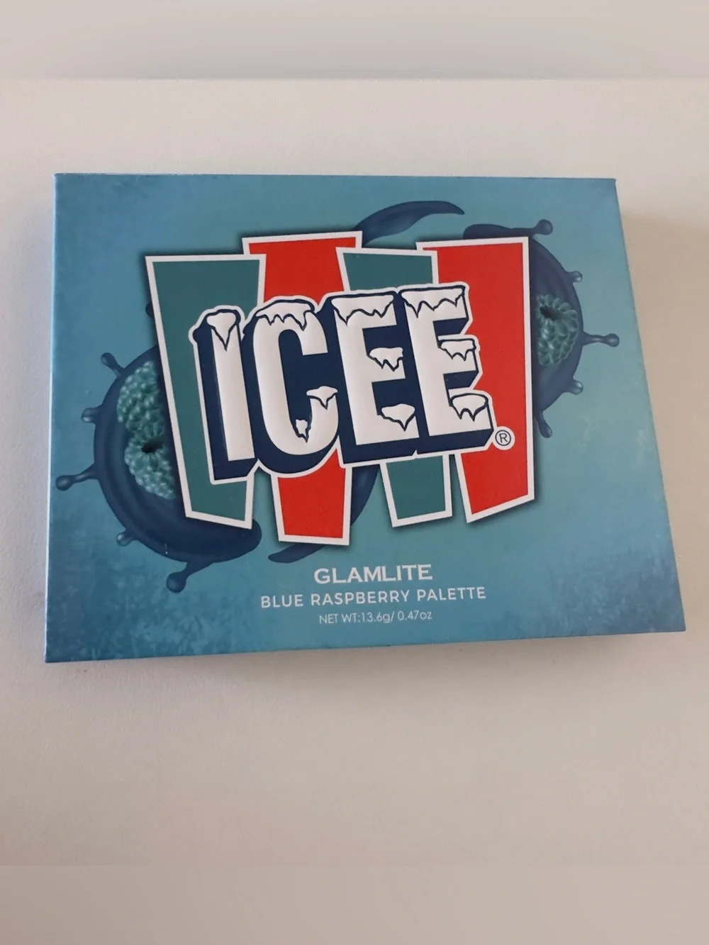 New Glamlite x ICEE Blue Raspberry Eyeshadow Palette